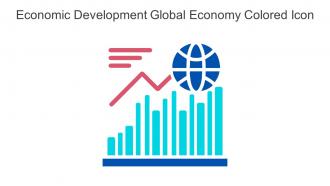 Economic Development Global Economy Colored Icon In Powerpoint Pptx Png And Editable Eps Format