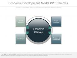 Economic development model ppt samples
