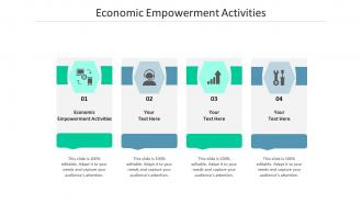 Economic empowerment activities ppt powerpoint presentation pictures visuals cpb