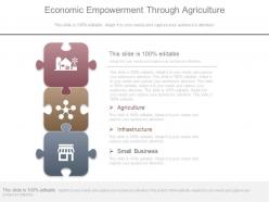 Economic Empowerment Through Agriculture Diagram Ppt Slides