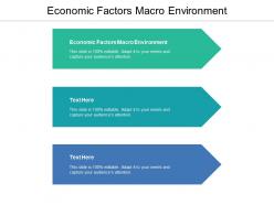 Economic factors macro environment ppt powerpoint presentation summary graphics download cpb