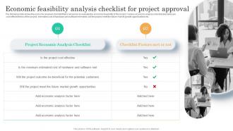 Economic Feasibility Analysis Checklist Approval Project Assessment Screening To Identify