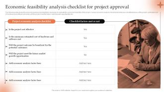 Economic Feasibility Analysis Checklist Conducting Project Viability Study To Ensure Profitability