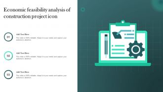 Economic Feasibility Analysis Of Construction Project Icon