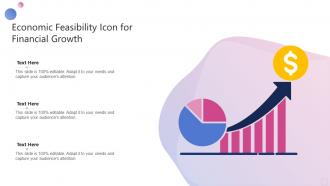 Economic Feasibility Icon For Financial Growth