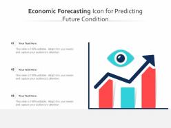 Economic Forecasting Icon For Predicting Future Condition