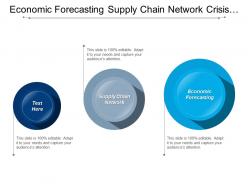 Economic forecasting supply chain network crisis management planning cpb