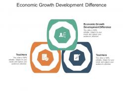 Economic growth development difference ppt powerpoint presentation icon file formats cpb