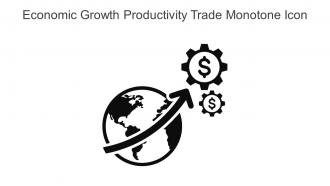 Economic Growth Productivity Trade Monotone Icon In Powerpoint Pptx Png And Editable Eps Format