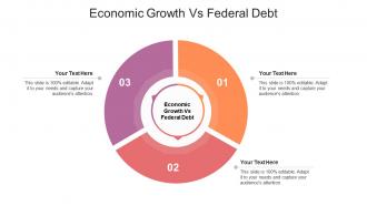 Economic growth vs federal debt ppt powerpoint presentation gallery icon cpb