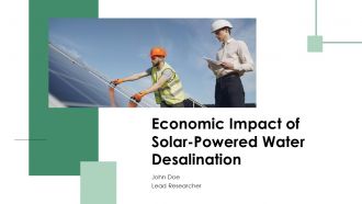 Economic Impact Of Solar Powered Water Desalination PPT Structure ACP