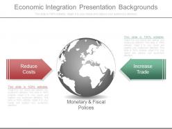 Economic integration presentation backgrounds