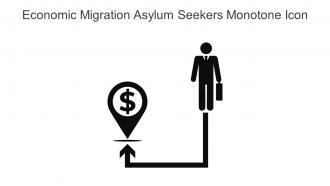 Economic Migration Asylum Seekers Monotone Icon In Powerpoint Pptx Png And Editable Eps Format