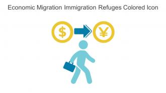 Economic Migration Immigration Refuges Colored Icon In Powerpoint Pptx Png And Editable Eps Format