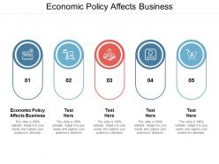Economic policy affects business ppt powerpoint presentation summary aids cpb
