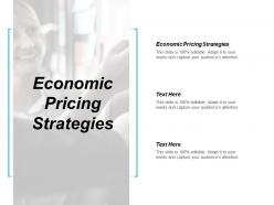 Economic pricing strategies ppt powerpoint presentation infographic template guide cpb