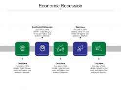 Economic recession ppt powerpoint presentation show cpb
