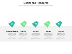 Economic resource ppt powerpoint presentation outline influencers cpb