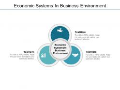 Economic systems in business environment ppt powerpoint presentation outline infographics cpb
