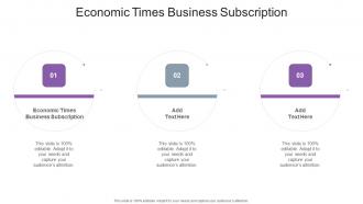 Economic times business subscription in powerpoint and google slides cpb