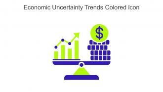 Economic Uncertainty Trends Colored Icon In Powerpoint Pptx Png And Editable Eps Format