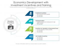 Economics Development With Investment Incentives And Training