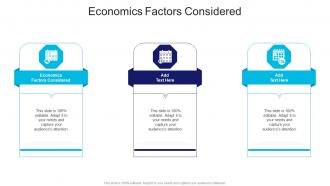Economics Factors Considered In Powerpoint And Google Slides Cpb