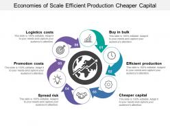 Economies of scale efficient production cheaper capital