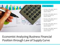 Economist Analyzing Business Financial Position Through Law Of Supply Curve
