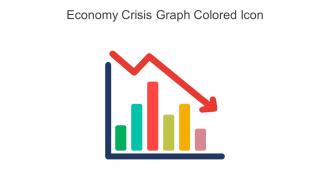 Economy Crisis Graph Colored Icon In Powerpoint Pptx Png And Editable Eps Format