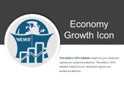 Economy Growth Icon Ppt Slide Templates