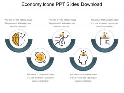 Economy icons ppt slides download