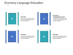 Economy language education ppt powerpoint presentation styles file formats cpb