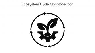 Ecosystem Cycle Monotone Icon In Powerpoint Pptx Png And Editable Eps Format