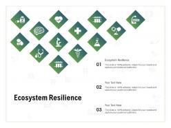 Ecosystem resilience ppt powerpoint presentation file clipart