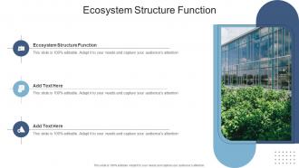 Ecosystem Structure Function In Powerpoint And Google Slides Cpb