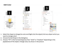 9798152 style variety 3 idea-bulb 2 piece powerpoint presentation diagram infographic slide