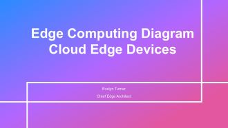 Edge Computing Diagram Cloud Edge Devices PPT Powerpoint VA