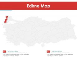 Edirne map powerpoint presentation ppt template