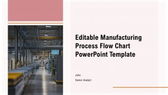 Editable Manufacturing Process Flow Chart PowerPoint Template PPT H