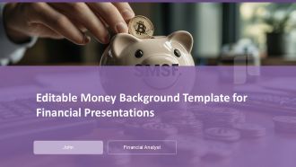 Editable Money Background Template For Financial Presentations PPT H