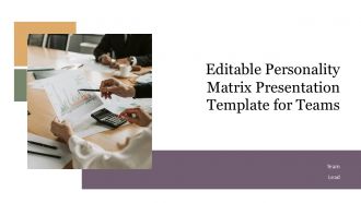 Editable Personality Matrix Presentation Template For Teams PPT H