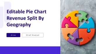 Editable Pie Chart Revenue Split By Geography PPT Graphics AT Editable Pie Chart Revenue Split By Geography PPT Graphics AT