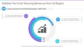 Editable Pie Chart Showing Revenue From US Region