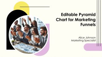 Editable Pyramid Chart For Marketing Funnels PPT Example AT