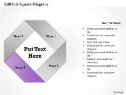 49203678 style division non-circular 4 piece powerpoint presentation diagram infographic slide