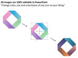 Editable square diagram powerpoint template slide