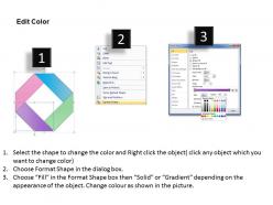 Editable square diagram powerpoint template slide