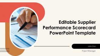 Editable Supplier Performance Scorecard PowerPoint Template PPT H