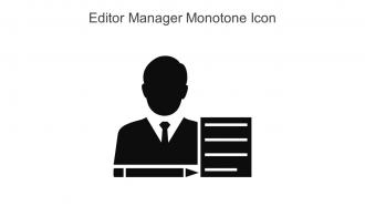 Editor Manager Monotone Icon In Powerpoint Pptx Png And Editable Eps Format